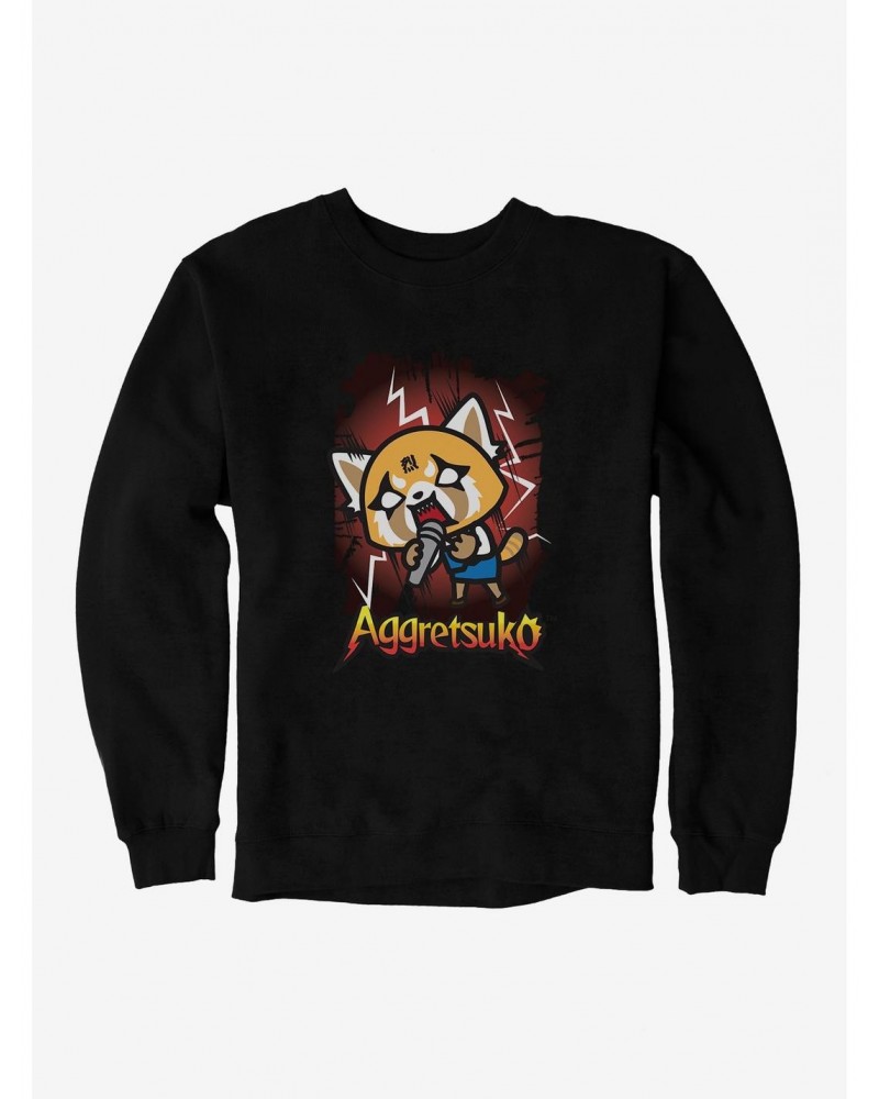 Aggretsuko Metal Rockin' Out Sweatshirt $12.10 Sweatshirts