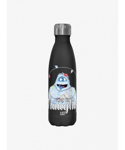 Rudolph The Red-Nosed Reindeer Bumble On The Naughty List Water Bottle $8.76 Water Bottles