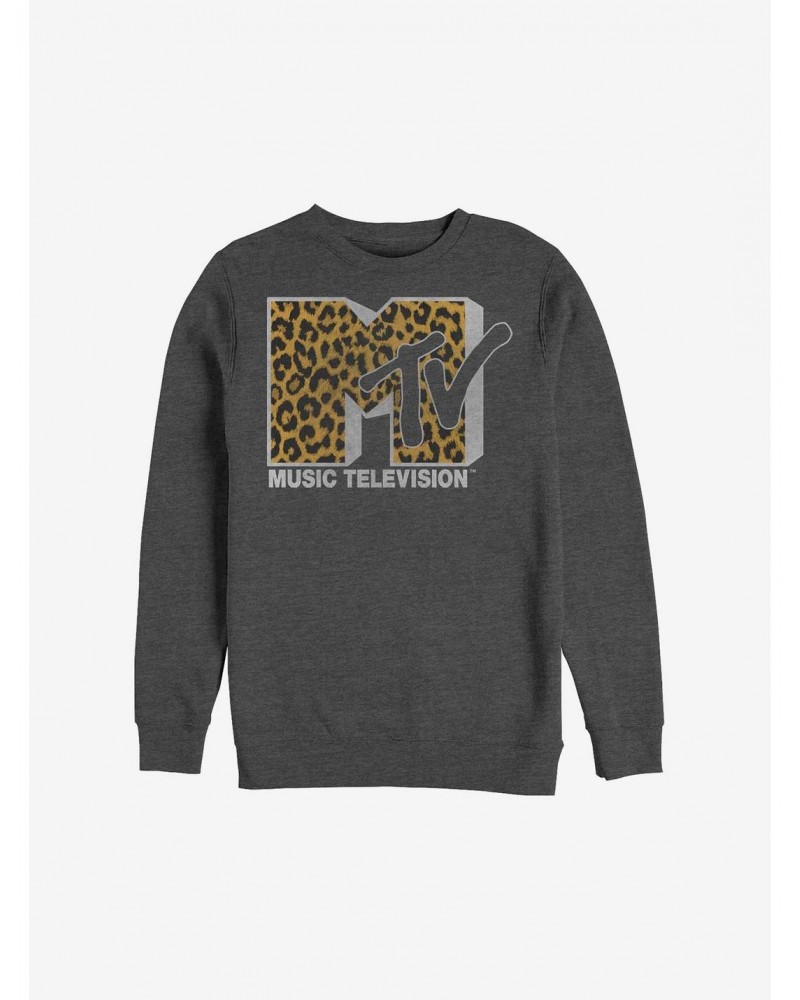 MTV Cheeta Logo Crew Sweatshirt $12.69 Sweatshirts