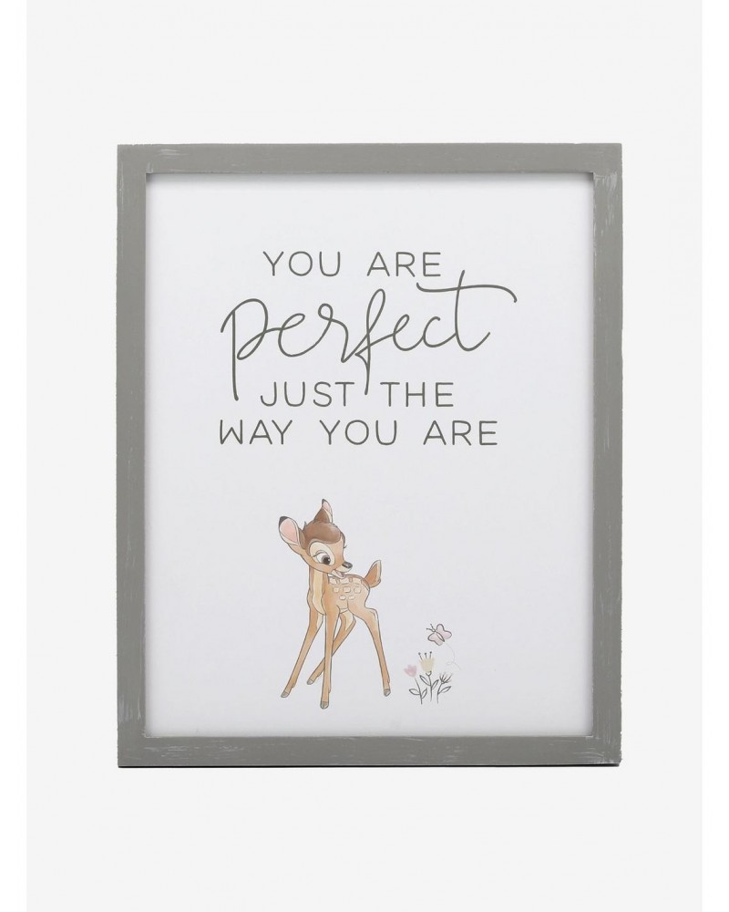 Disney Bambi You Are Perfect Framed Wood Wall Decor $8.47 Décor