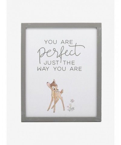 Disney Bambi You Are Perfect Framed Wood Wall Decor $8.47 Décor