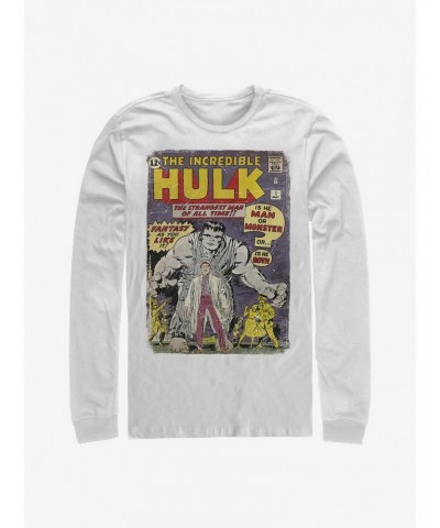 Marvel The Hulk Comic Cover Long-Sleeve T-Shirt $11.32 T-Shirts