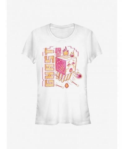 Minecraft Acid Sketch Ghast Girls T-Shirt $8.17 T-Shirts