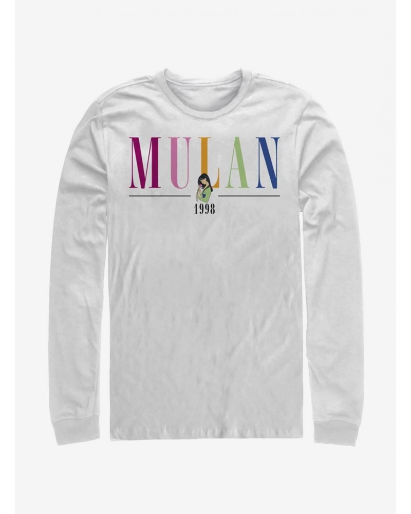 Disney Mulan Colorful Title Long-Sleeve T-Shirt $8.95 T-Shirts