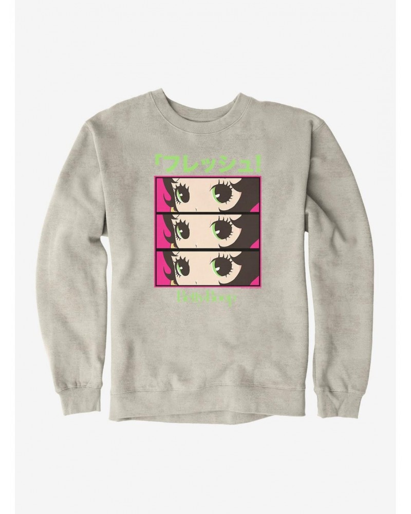 Betty Boop Anime Green Eyes Sweatshirt $13.58 Sweatshirts