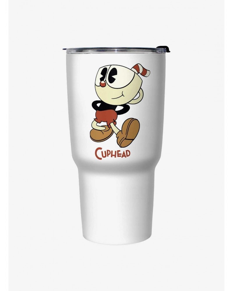 Cuphead: The Delicious Last Course Cuphead Character Travel Mug $14.35 Mugs