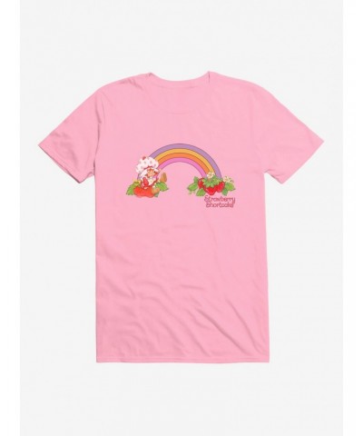 Strawberry Shortcake Strawberry Retro Rainbow T-Shirt $8.60 T-Shirts