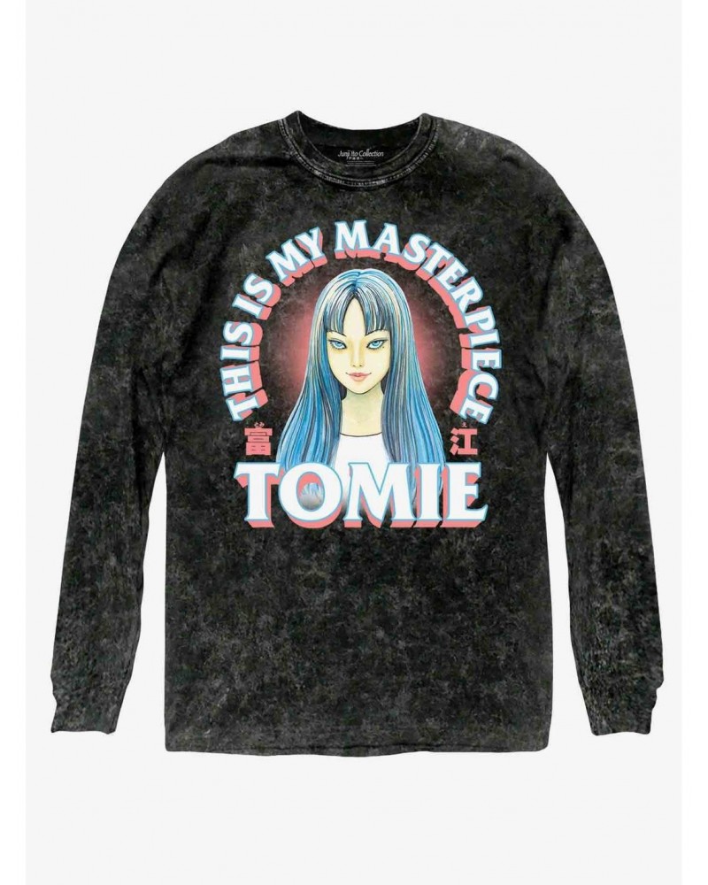 Junji Ito Tomei Masterpiece Wash Long-Sleeve T-Shirt $12.99 T-Shirts