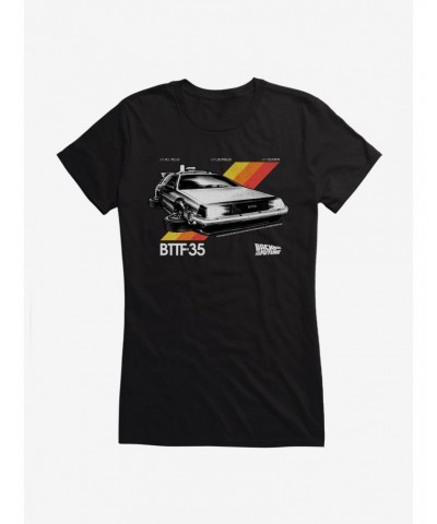 Back To The Future DeLorean Ready For Flight Girls T-Shirt $7.97 T-Shirts