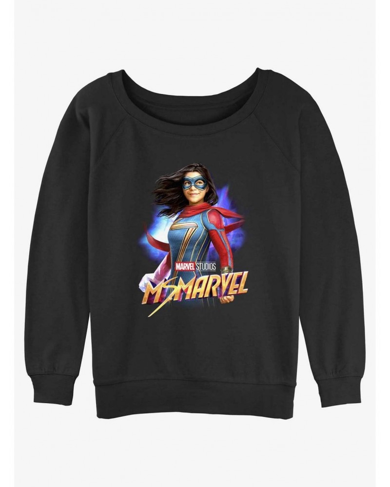 Marvel Ms. Marvel Hero Girls Slouchy Sweatshirt $12.99 Sweatshirts