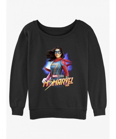 Marvel Ms. Marvel Hero Girls Slouchy Sweatshirt $12.99 Sweatshirts