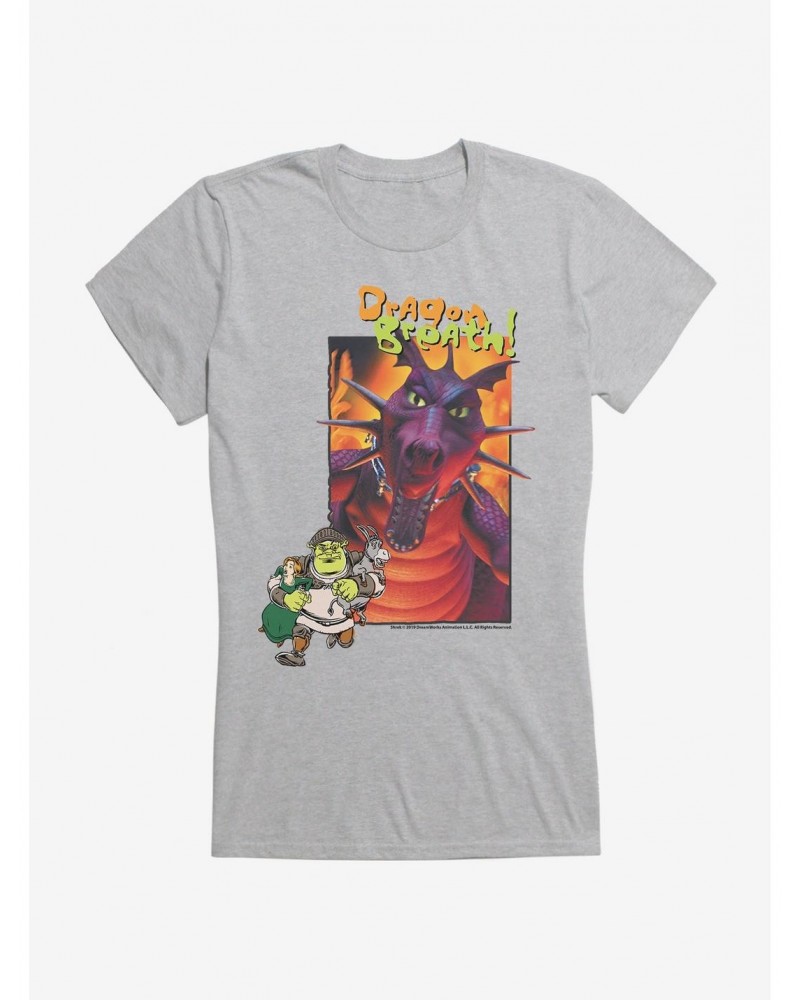 Shrek Dragon Breath Poster Girls T-Shirt $7.37 T-Shirts