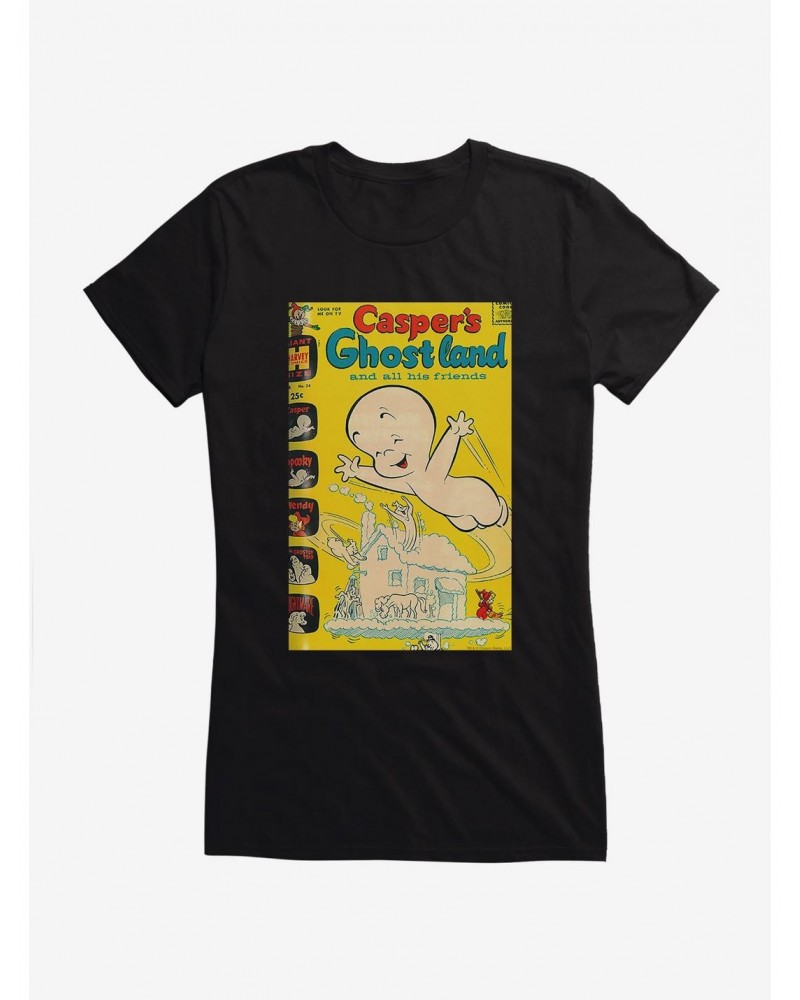 Casper The Friendly Ghost Ghostland And Friends Ghost House Girls T-Shirt $10.21 T-Shirts