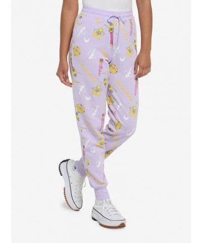 Sailor Moon Allover Print Girls Jogger Sweatpants $14.37 Sweatpants