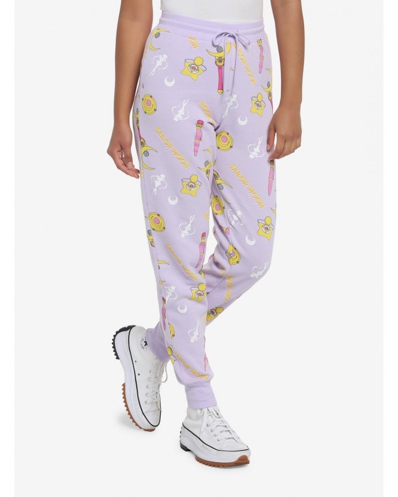 Sailor Moon Allover Print Girls Jogger Sweatpants $14.37 Sweatpants