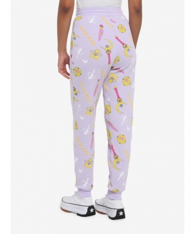 Sailor Moon Allover Print Girls Jogger Sweatpants $14.37 Sweatpants