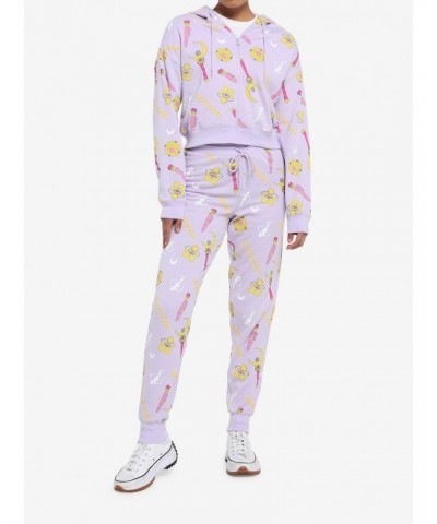 Sailor Moon Allover Print Girls Jogger Sweatpants $14.37 Sweatpants