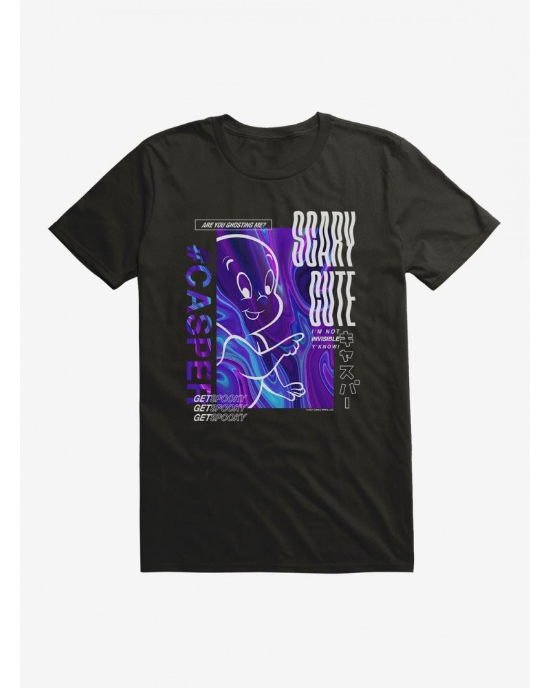 Casper The Friendly Ghost Virtual Raver Scary Cute T-Shirt $10.28 T-Shirts