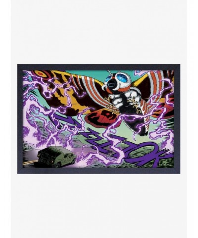 Godzilla Mothra Attack Framed Wood Wall Art $10.71 Merchandises