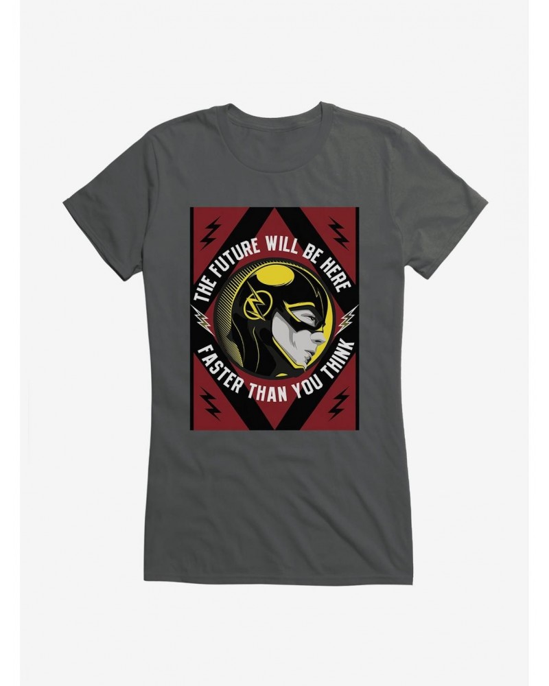 DC Comics The Flash Faster Than You Think Girls T-Shirt $9.56 T-Shirts