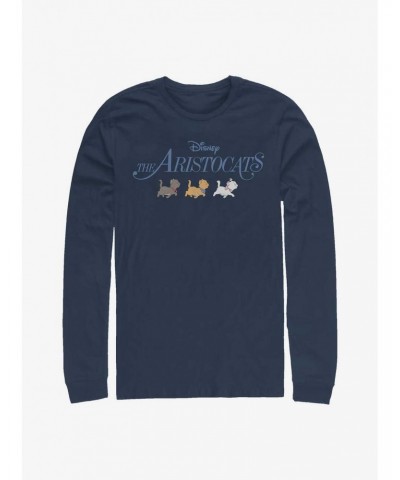 Disney The Aristocats Kitten Walk Logo Long Sleeve T-Shirt $9.48 T-Shirts