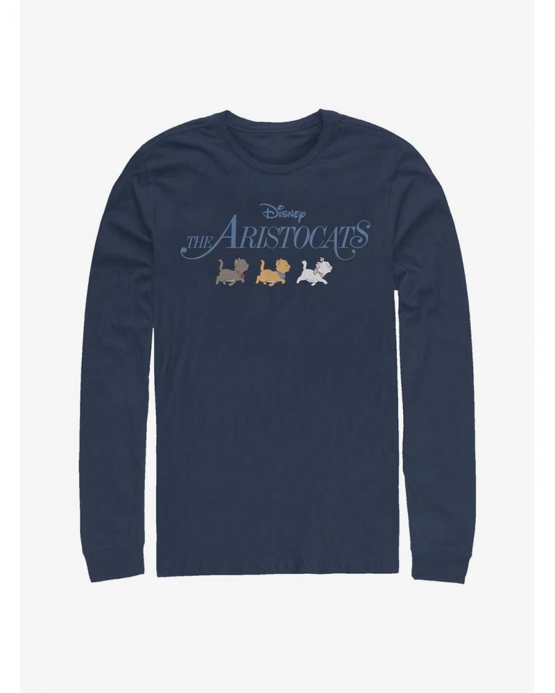 Disney The Aristocats Kitten Walk Logo Long Sleeve T-Shirt $9.48 T-Shirts