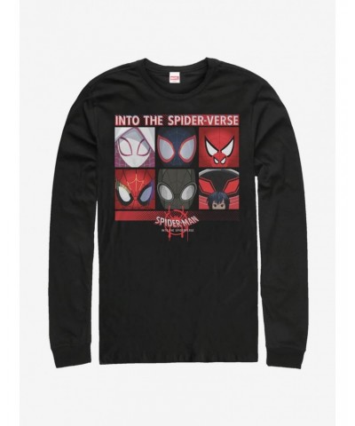 Marvel Spider-Man: Into The Spider-Verse Six Up Long-Sleeve T-Shirt $10.26 T-Shirts