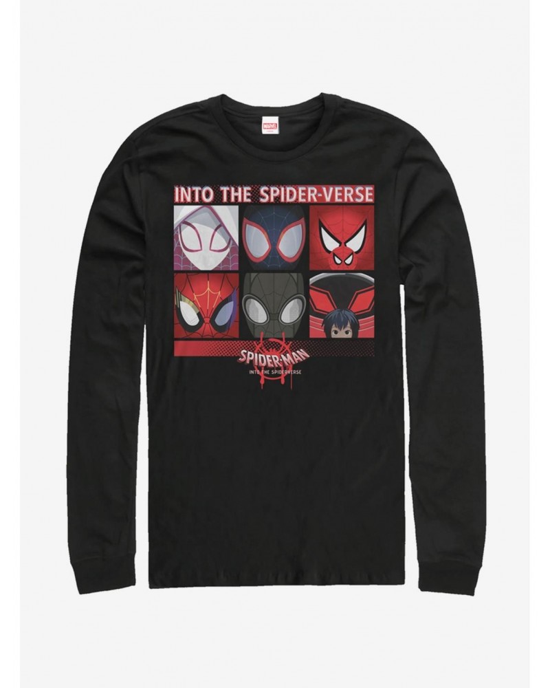 Marvel Spider-Man: Into The Spider-Verse Six Up Long-Sleeve T-Shirt $10.26 T-Shirts