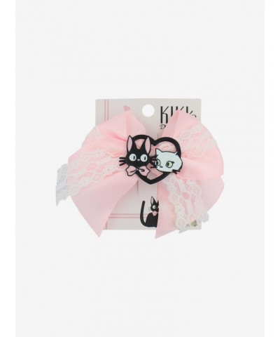 Studio Ghibli Kiki's Delivery Service Jiji & Lily Pink Hair Bow $3.27 Hair Bows