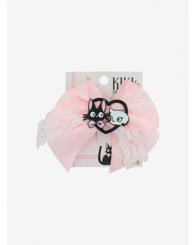 Studio Ghibli Kiki's Delivery Service Jiji & Lily Pink Hair Bow $3.27 Hair Bows