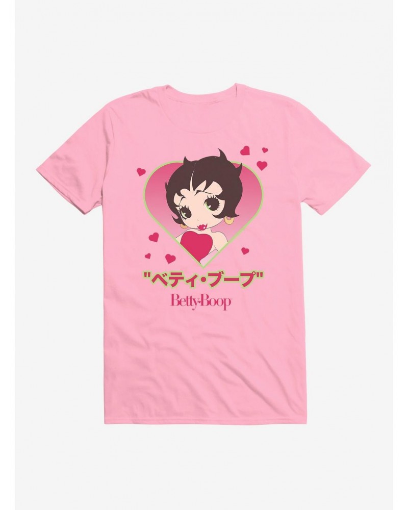 Betty Boop Anime Heart Portrait T-Shirt $7.27 T-Shirts