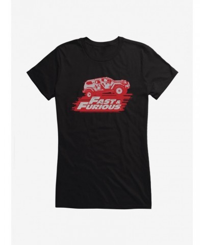 Fast & Furious Title Script Girls T-Shirt $9.76 T-Shirts