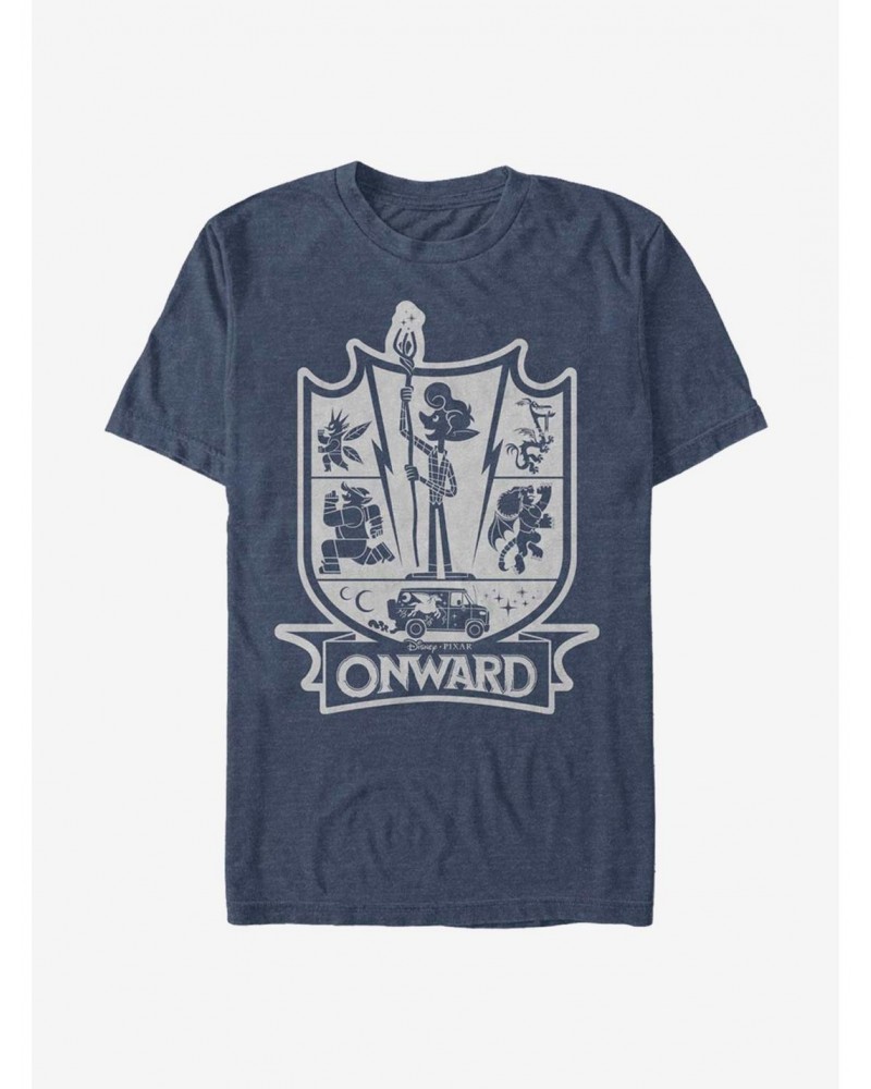 Disney Pixar Onward Crest T-Shirt T-Shirt $7.53 T-Shirts