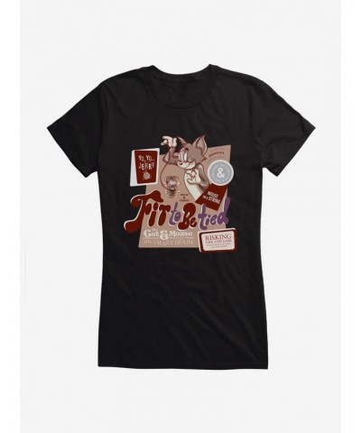 Tom And Jerry Mouse On A String Girls T-Shirt $9.56 T-Shirts