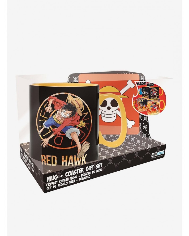 One Piece Luffy and Sabo Magic Mug and Coaster Gift Set $8.36 Gift Set