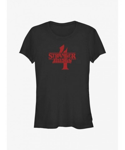 Stranger Things Season 4 Logo Girls T-Shirt $7.77 T-Shirts