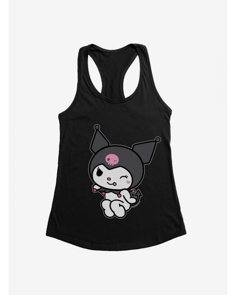 Kuromi Flirty Wink Girls Tank $9.96 Tanks