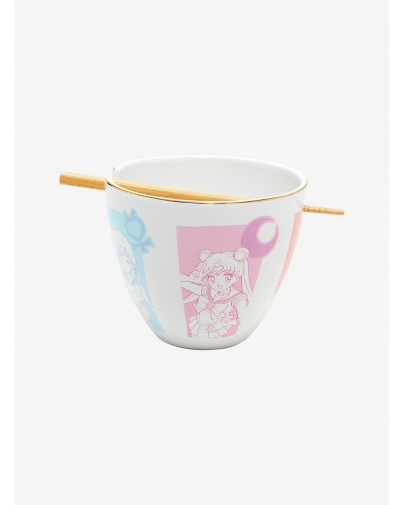 Sailor Moon Pastel Characters Ramen Bowl With Chopsticks $5.09 Chopsticks