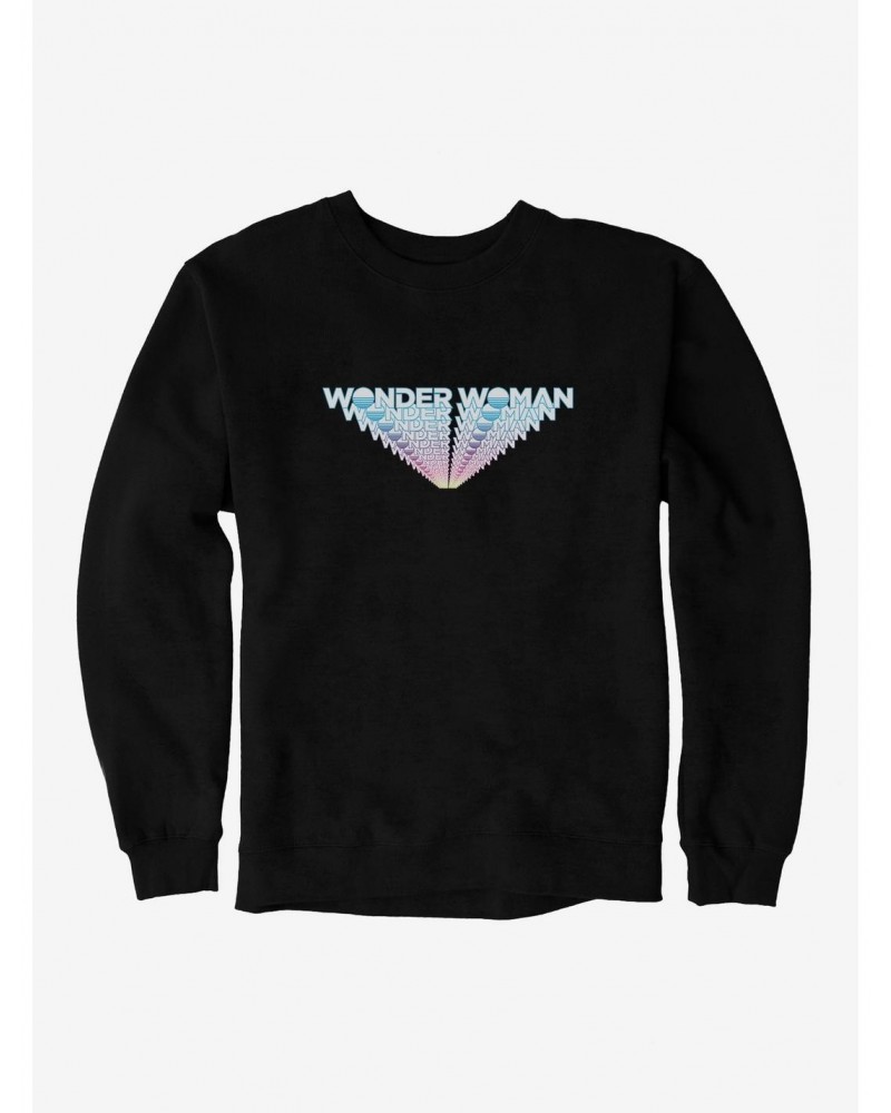 DC Comics Wonder Woman 1984 Light Line Stack Title Sweatshirt $14.46 Sweatshirts