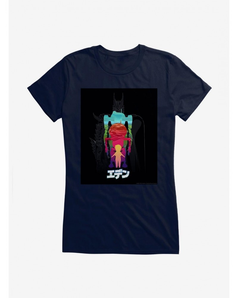 Eden Robot Silhouettes Logo Girls T-Shirt $12.20 T-Shirts