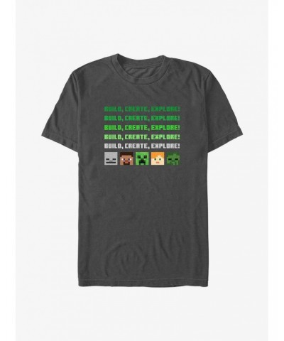 Minecraft Character Heads T-Shirt $6.69 T-Shirts