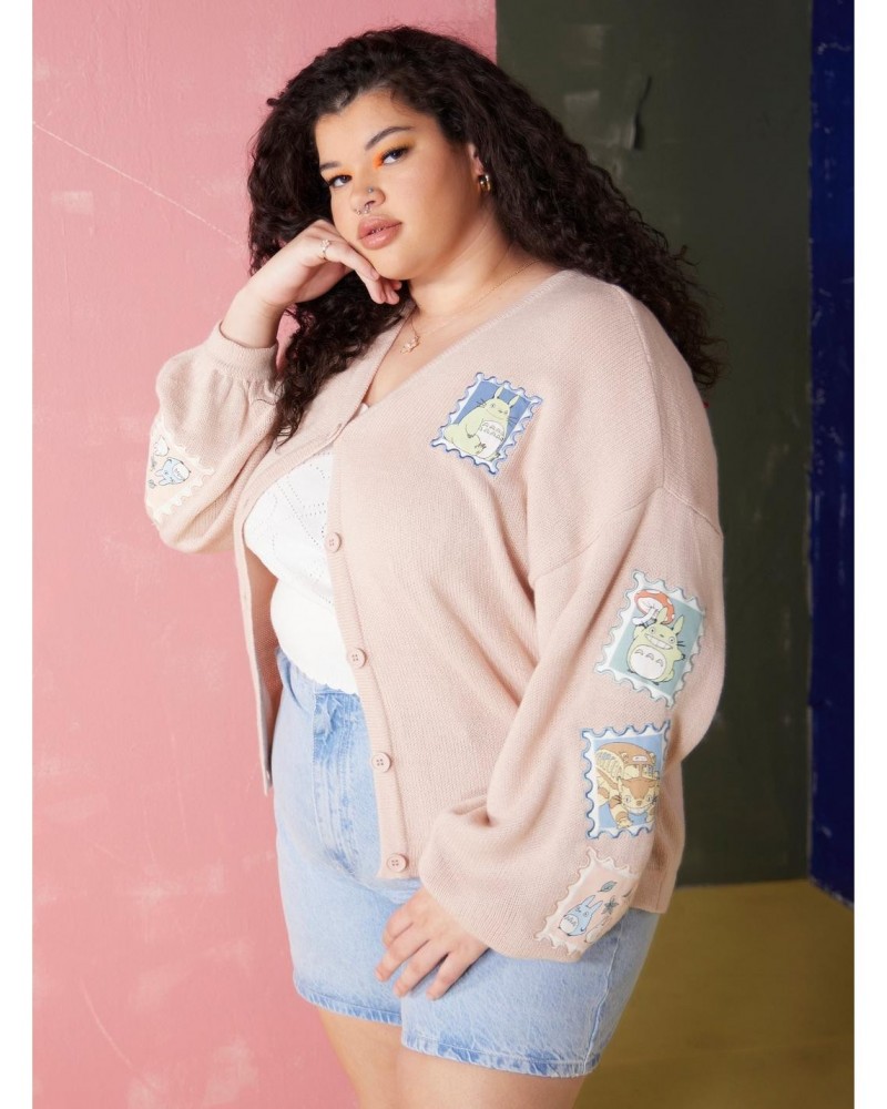 Studio Ghibli My Neighbor Totoro Stamp Girls Skimmer Cardigan Plus Size $18.21 Cardigans