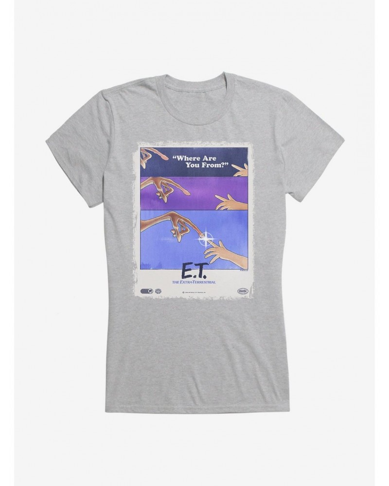 E.T. 40th Anniversary Where Are You From Girls T-Shirt $11.70 T-Shirts