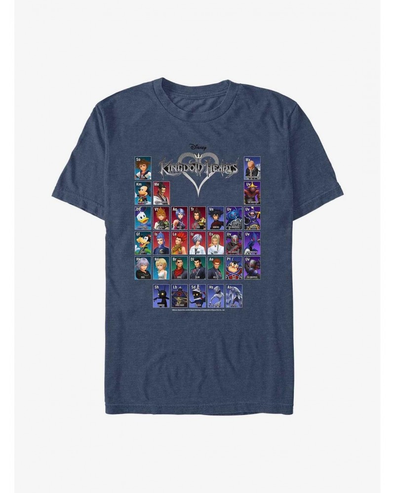 Kingdom Hearts Table of Characters T-Shirt $6.50 T-Shirts