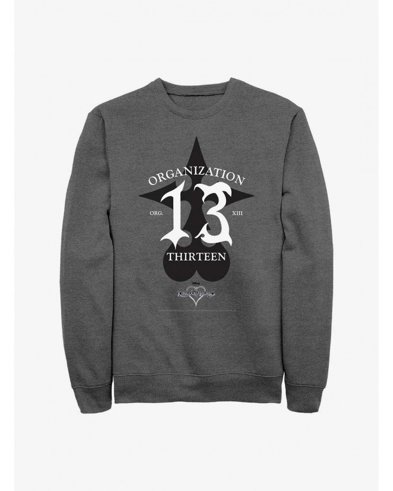 Disney Kingdom Hearts Organization Thirteen Crew Sweatshirt $10.33 Sweatshirts