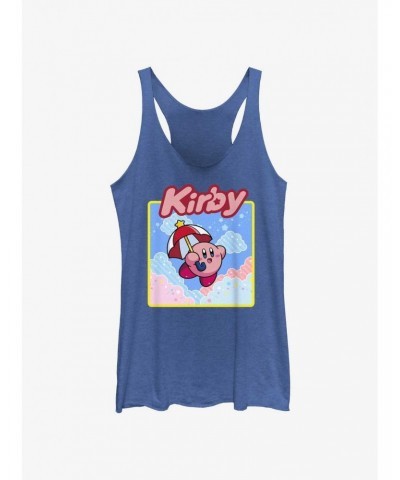 Kirby Starry Parasol Girls Tank $9.32 Tanks