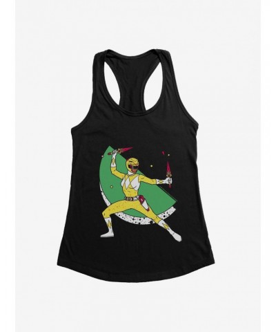 Mighty Morphin Power Rangers Yellow Ranger Offense Girls Tank $7.57 Tanks