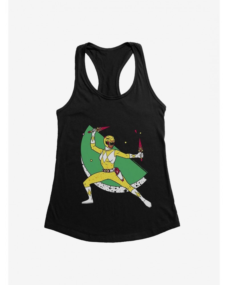 Mighty Morphin Power Rangers Yellow Ranger Offense Girls Tank $7.57 Tanks