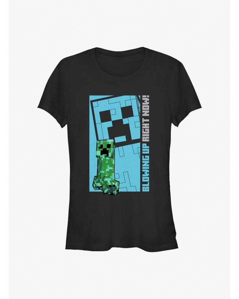 Minecraft Blowing Up Girls T-Shirt $6.37 T-Shirts