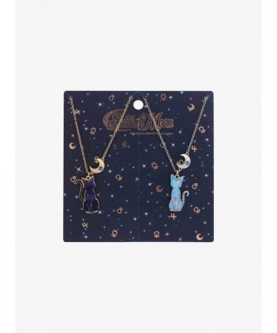 Sailor Moon Luna & Artemis Galaxy Best Friend Necklace Set $6.45 Necklace Set